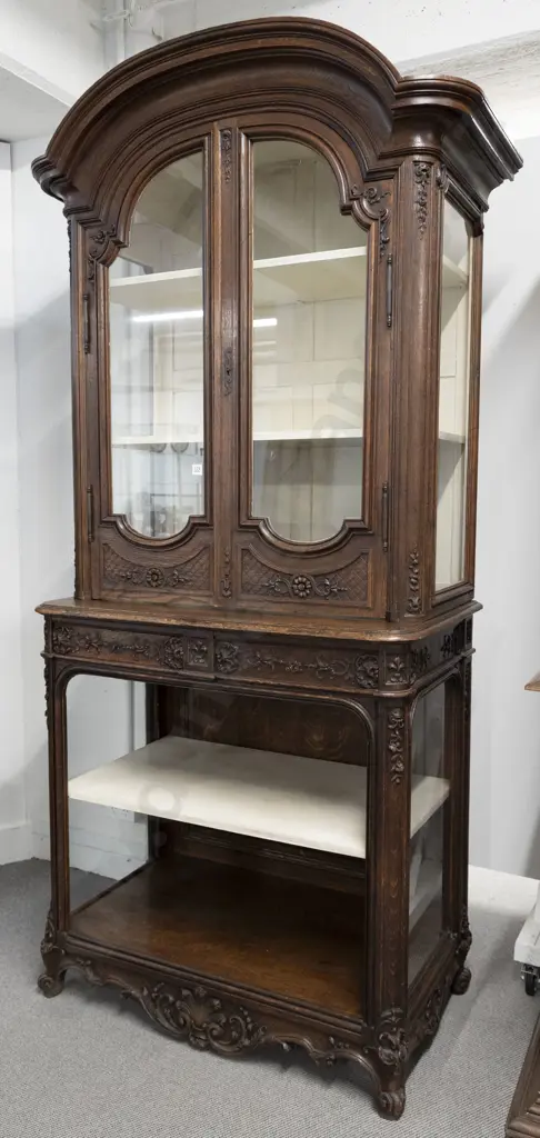 C19th French Oak Cabinet on Stand Image 1++