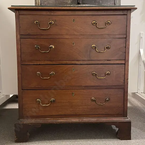 Geo III Style Mahogany Four Drawer Chest