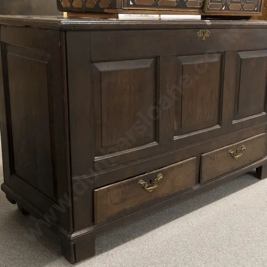 C18th Oak Mule Chest