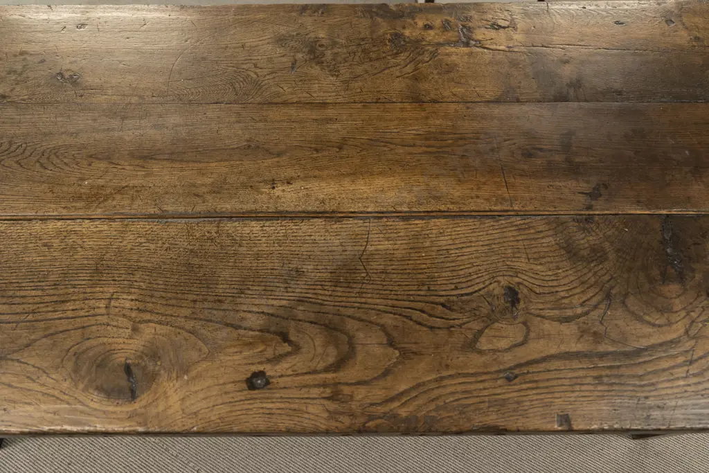 C19th French Provincial Elm Farmhouse Table Image 1++