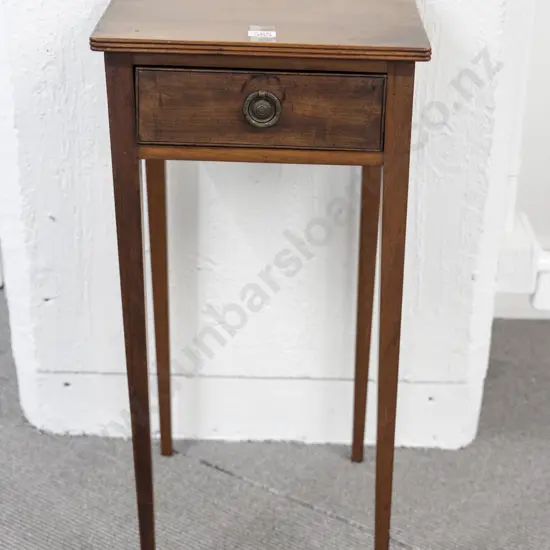 Small C19th Mahogany Side Table with square top