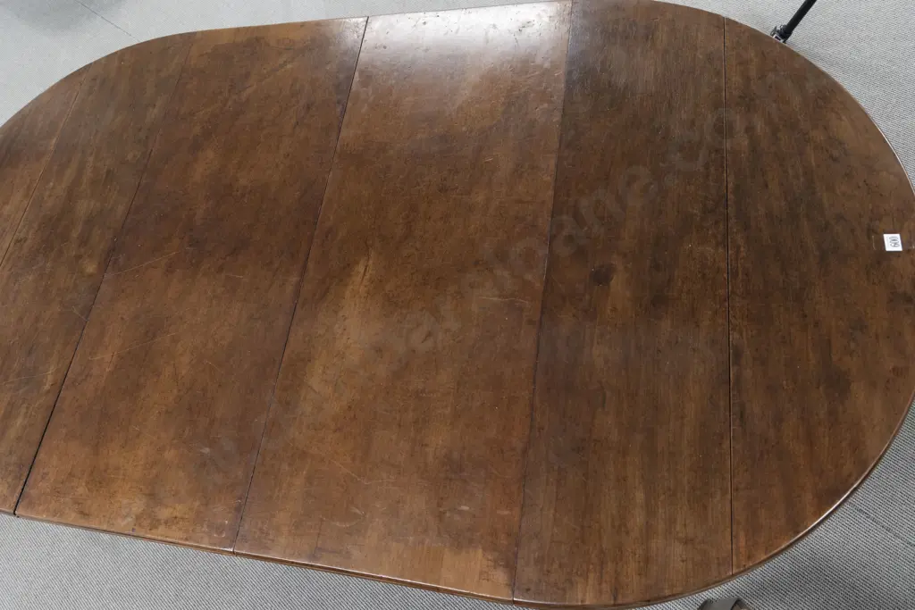 Regency Mahogany Drop Leaf Extension Dining Table Image 1++