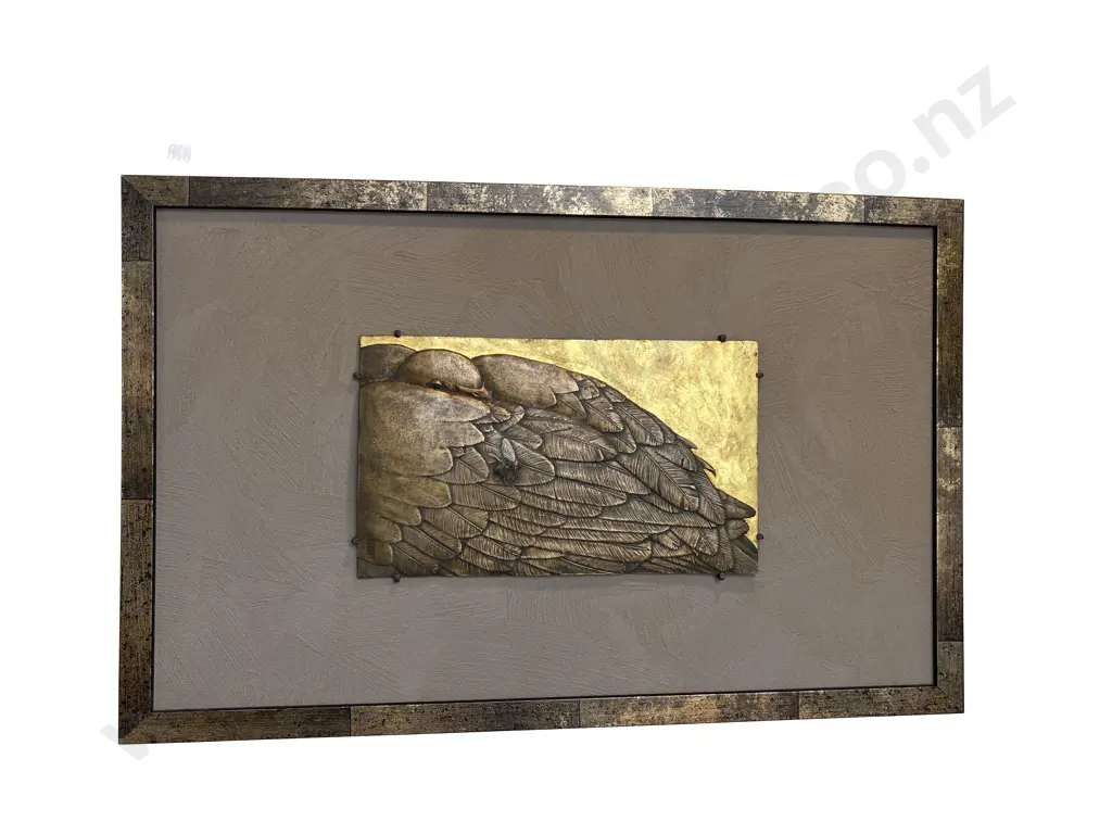 A Fine Quality Japanese Bronze Plaque 'Gander' Image 1++