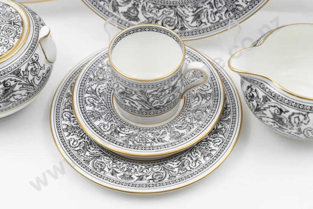 104 Piece Wedgwood "Florentine" Pattern Dinner Service Image 1++
