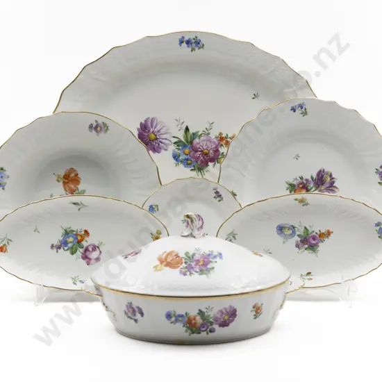 Royal Copenhagen Saxon Flower Pattern 41 Pce Dinner Set