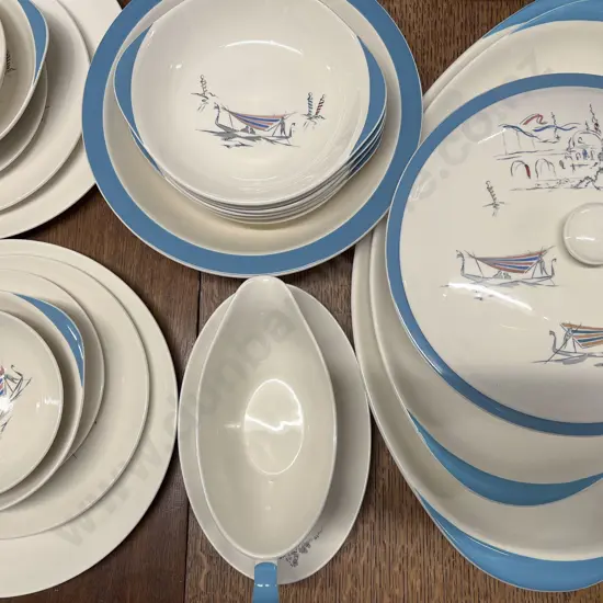Royal Doulton "Venetian Scenes" Pattern 66pce Dinner Service