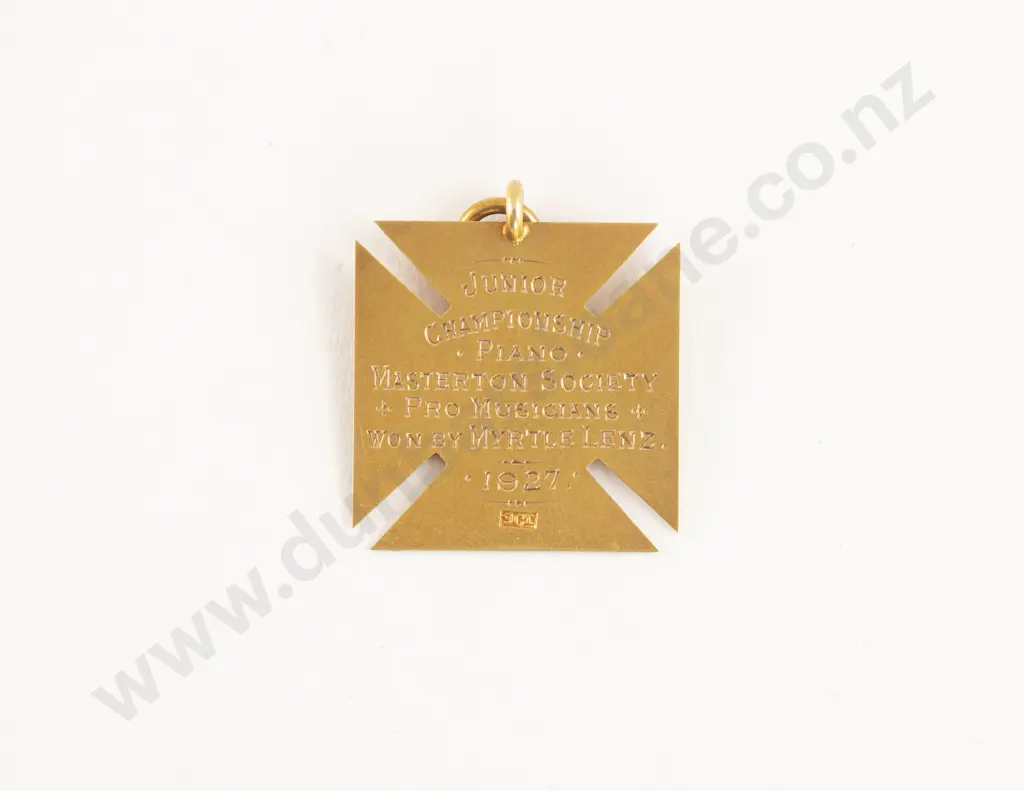 NZ 9ct Competition Medallion Image 1++