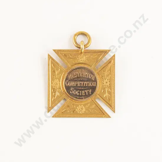 NZ 9ct Competition Medallion