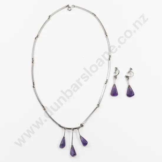 Mid C20th N E From Denmark .925 Silver Necklace
