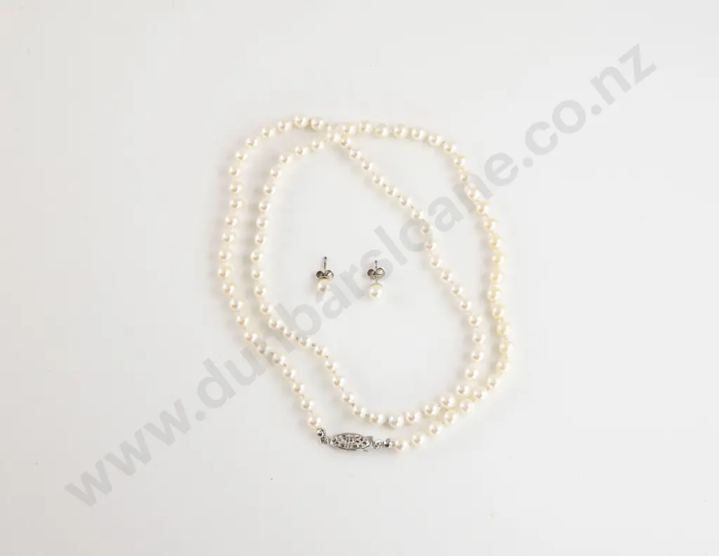 Single Strand Uniform Cultured Pearl Necklace Image 1++