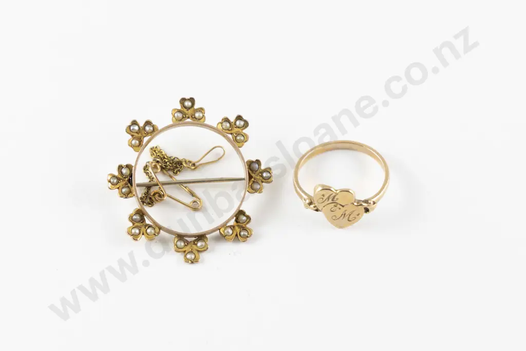 Edw 9ct Open Circle Brooch Image 1++