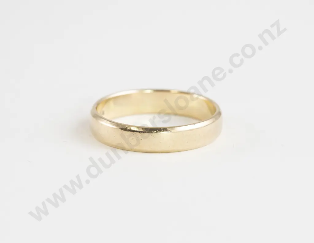 9ct Plain Wedding Band Image 1++