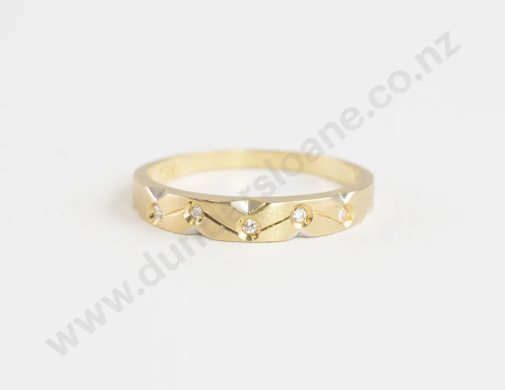 18ct  Five Stone Diamond Eternity Band Image 1++