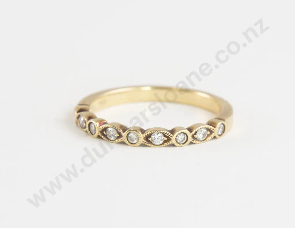18ct Nine Stone Diamond Eternity Band Image 1++