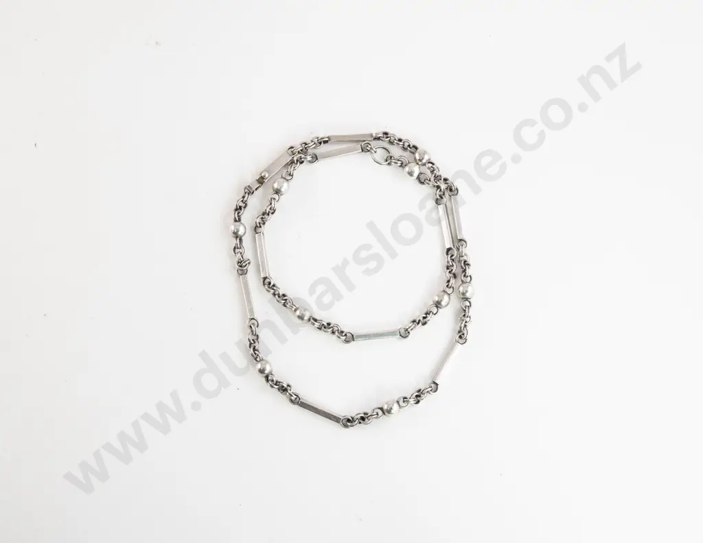 Vintage Mexican .925 Taxco Fancy Design Neck Chain Image 1++