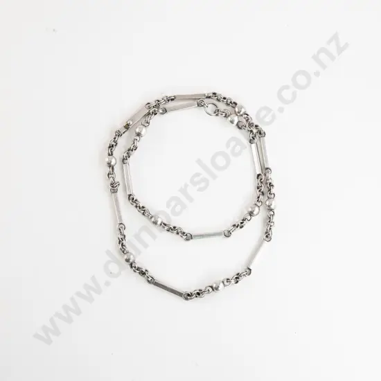 Vintage Mexican .925 Taxco Fancy Design Neck Chain