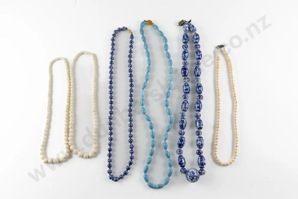 Six Various Bead Necklaces Image 1++