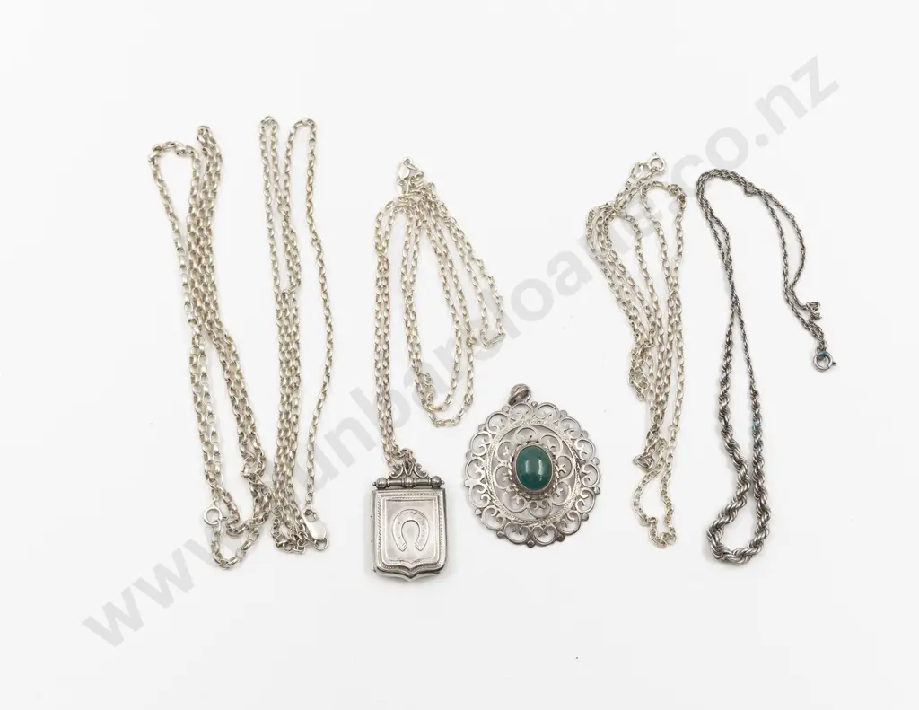 Five Various S/S Neck Chains Image 1++