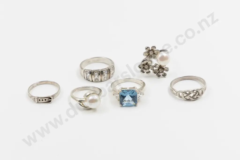 Six S/S Fancy Dress Rings Image 1++