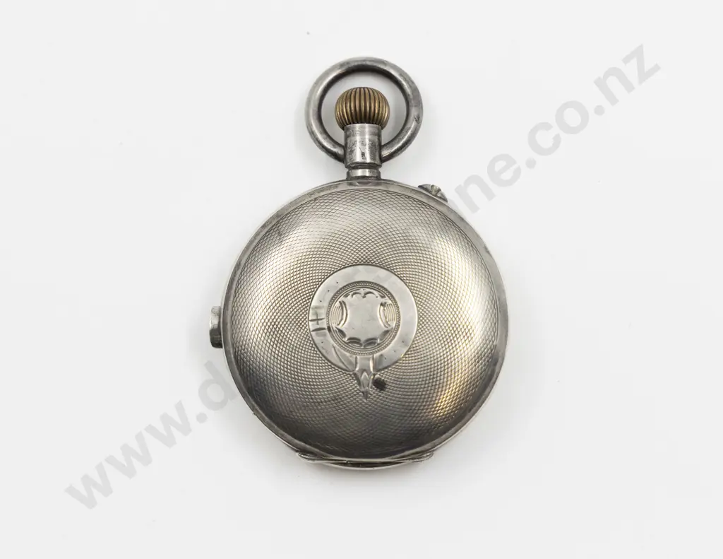 .935 Hunter Cased Lever Wind Chronograph Pocket Watch Image 1++