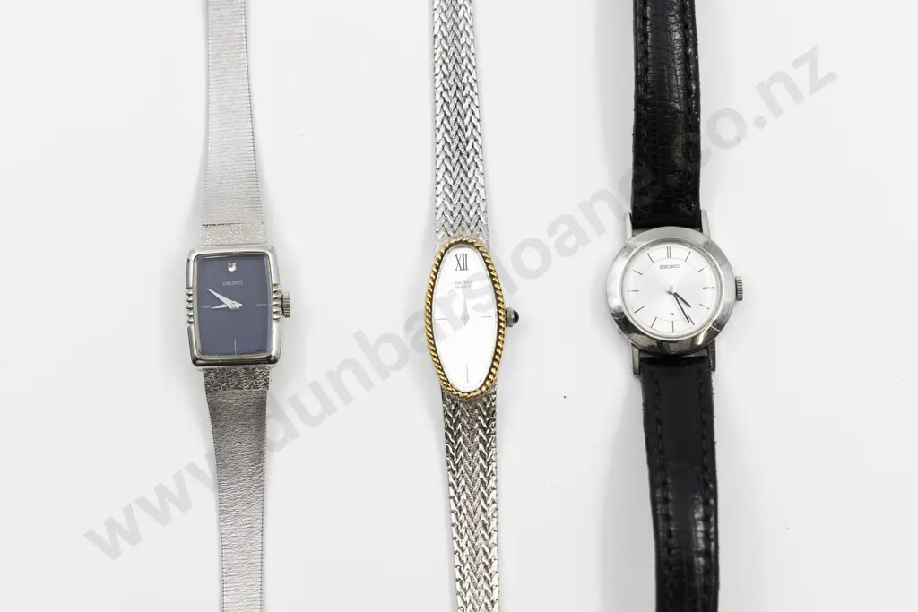 Three Seiko Ladies Wrist Watches Image 1++
