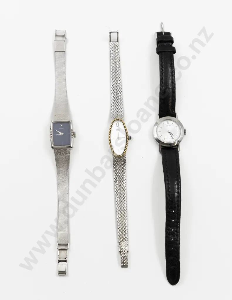 Three Seiko Ladies Wrist Watches Image 1++