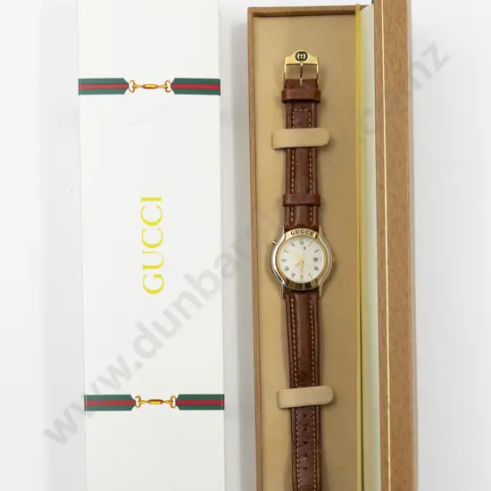 Original Boxed 'Mondiale' Gucci Quartz Ladies Wrist Watch