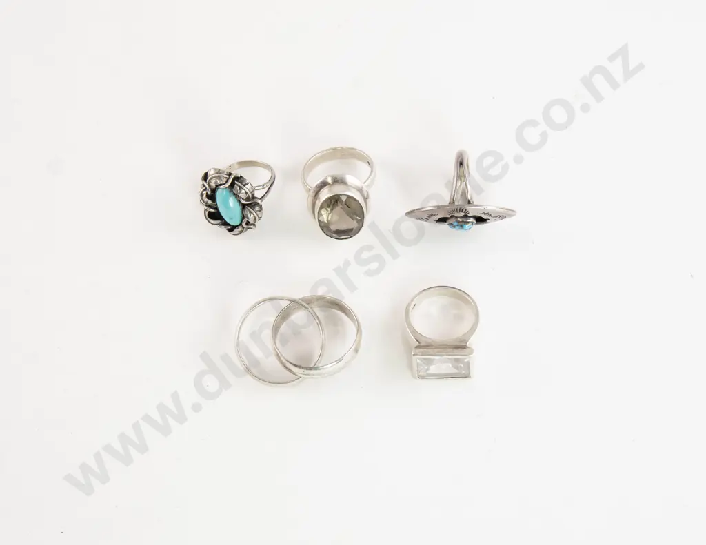 Five Modern S/S Dress Rings Image 1++