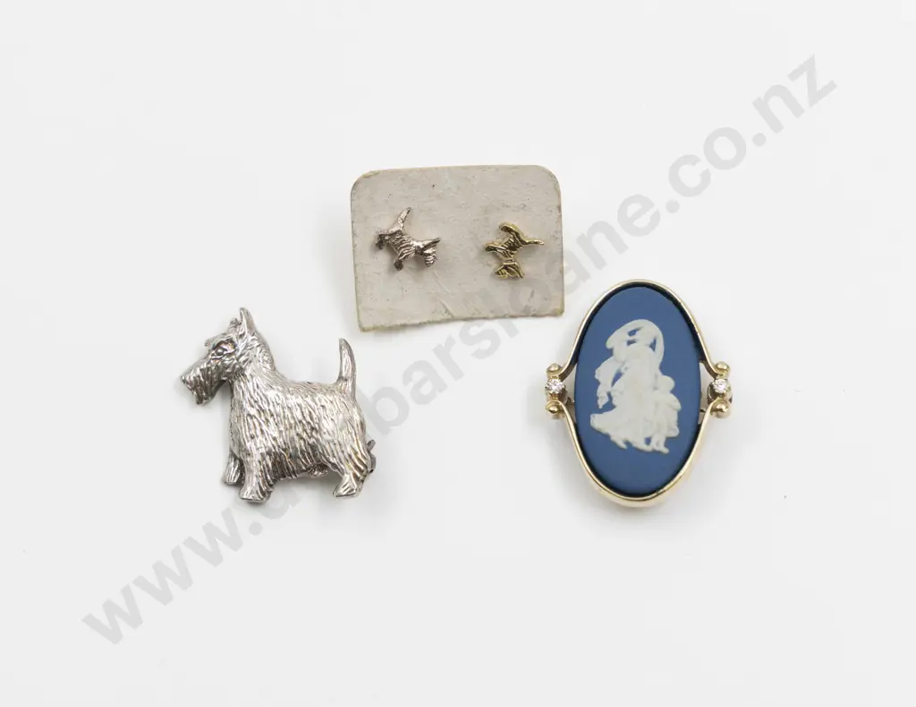 Ortak Scotland S/S Terrier Brooch Image 1++