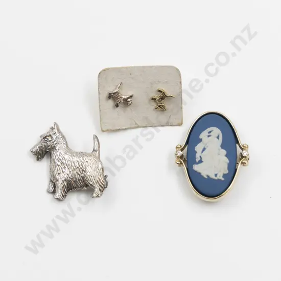 Ortak Scotland S/S Terrier Brooch