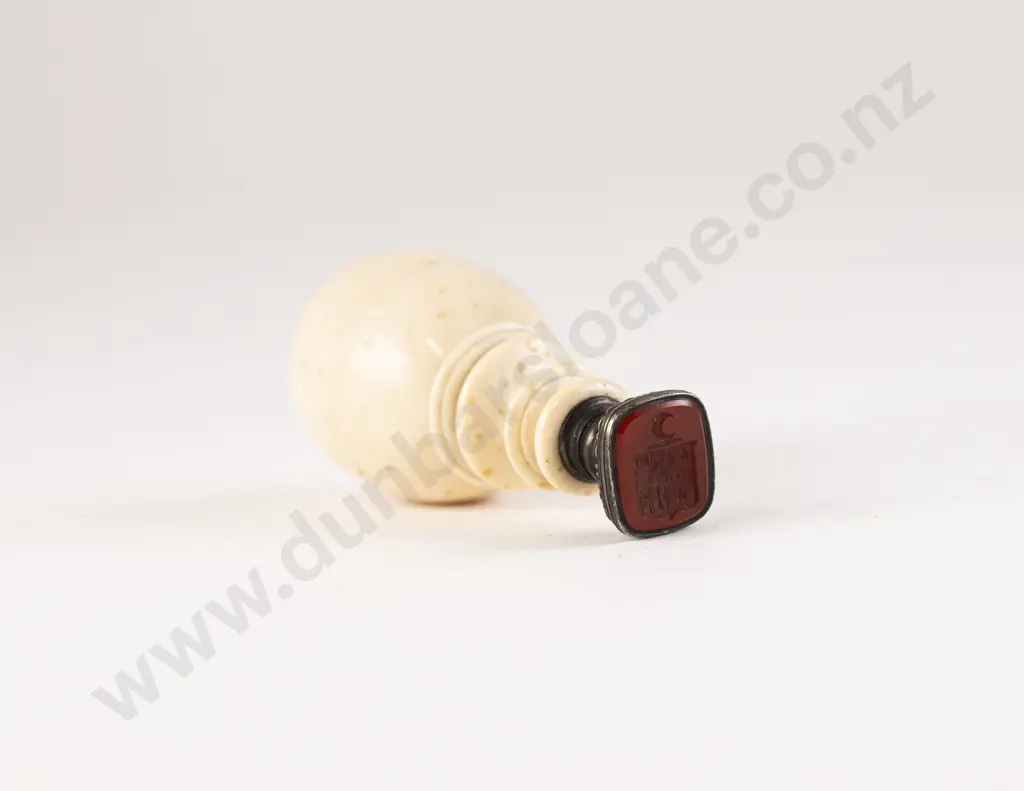 Georgian Marine Ivory Handled Desk Seal Image 1++