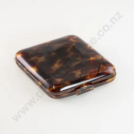 C1930's Tortoise Shell Plastic Vanity Box