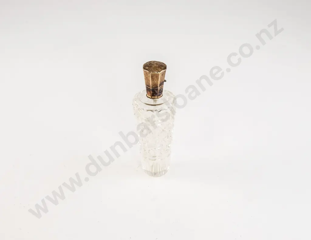 Late C19th Dutch 14ct Gold Topped Scent Bottle Image 1++