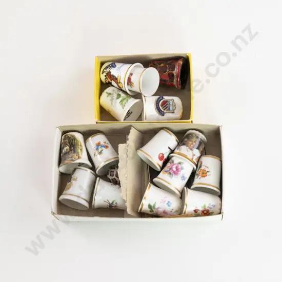 Collection Various China Thimbles