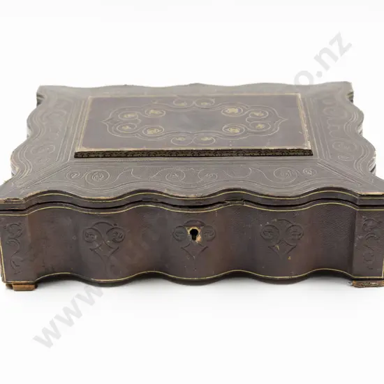 Vict Tooled Morocco Leather Writing Box