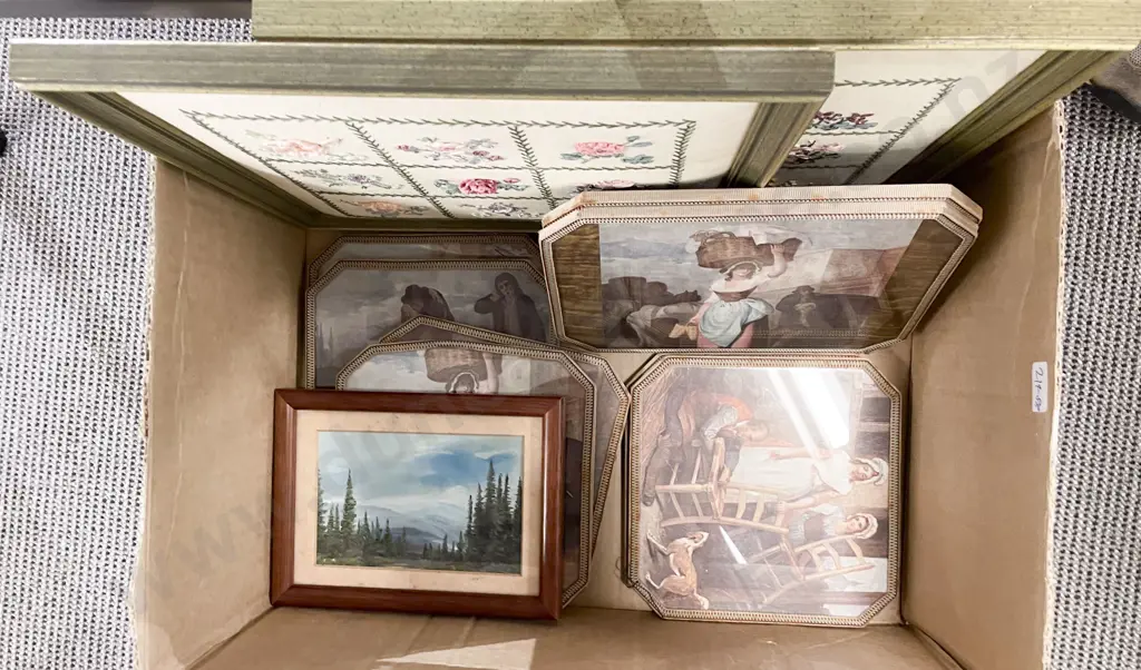 Box of Assorted Frameworks etc Image 1++