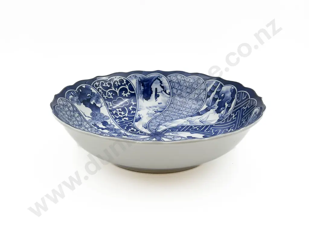 Large Chinese Blue and White Bowl Image 1++