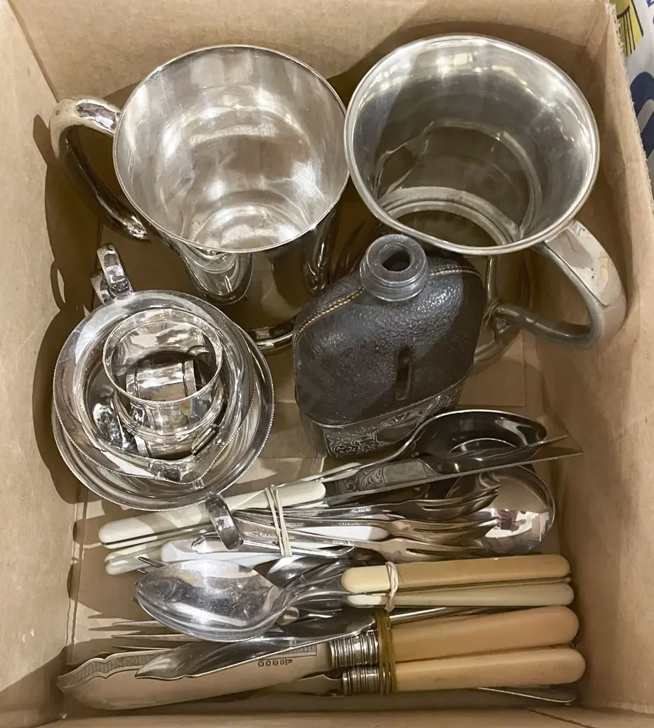 Box of S/P and Assorted Cutlery Image 1++