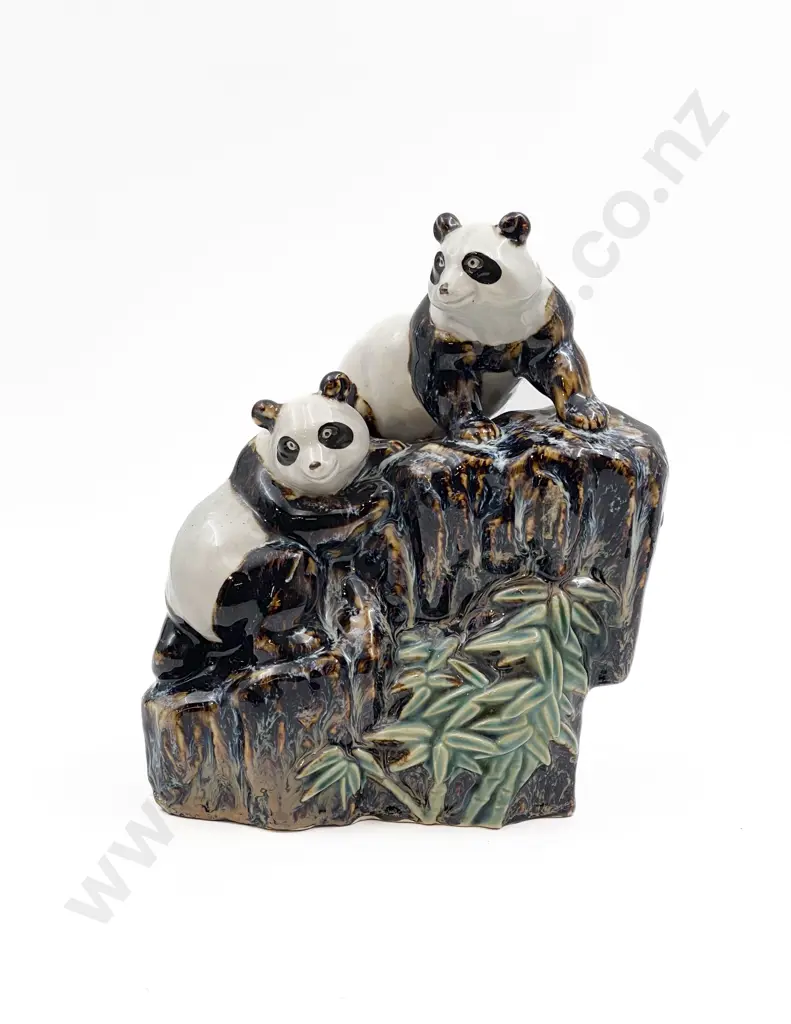 Glazed Panda Figure Group Image 1++