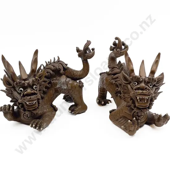 Pair of Temple Dragons