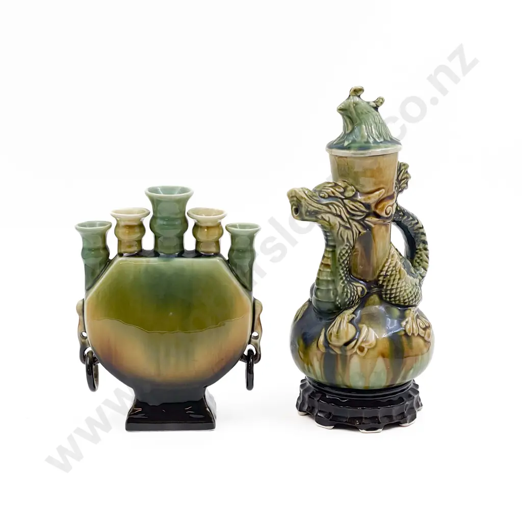 Incense Vase and Dragon Decorated Decanter Image 1++