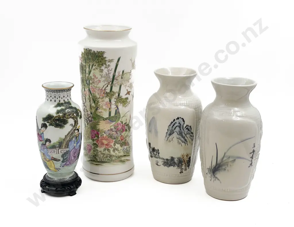 Four Assorted Chinese Vases Image 1++