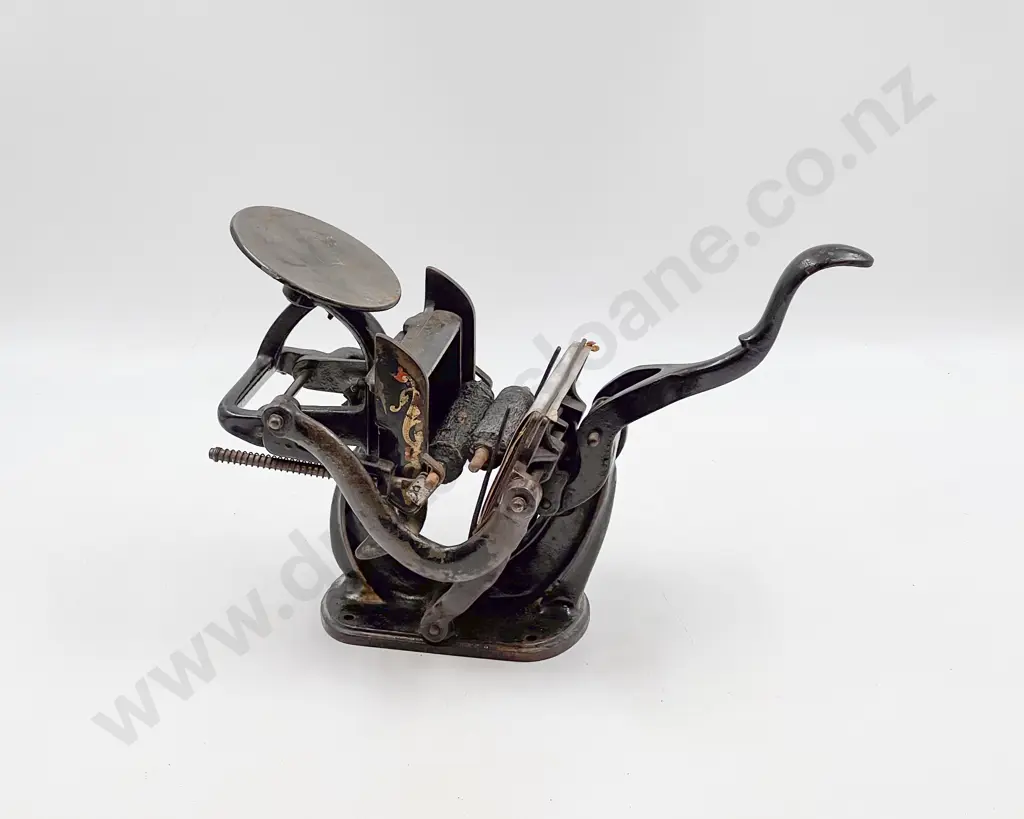 Vintage Wrought Metal Press Roller Image 1++