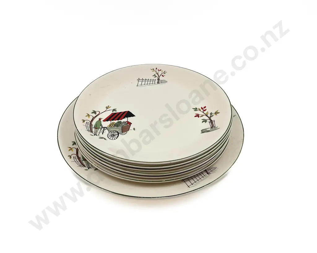 Quantity of Alfred Meakin "Boulevard" Pattern Plates Image 1++