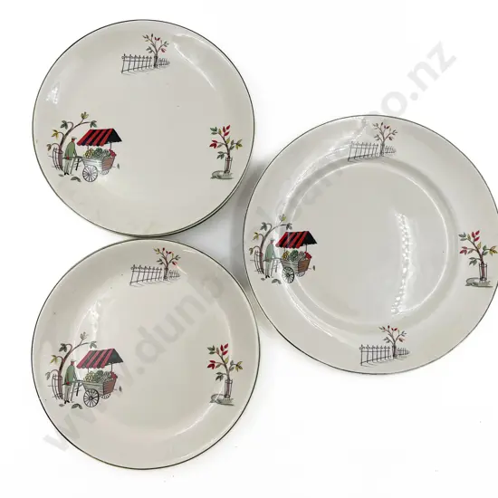 Quantity of Alfred Meakin "Boulevard" Pattern Plates
