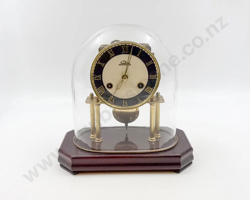 German Dome Cased Mantle Clock Image 1++