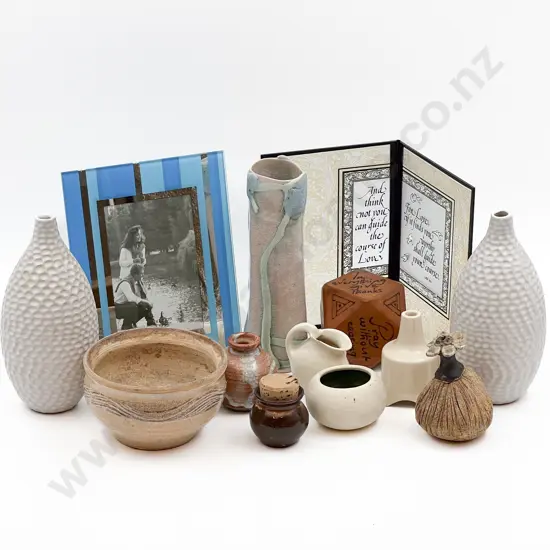 Small Quantity of Assorted Pottery etc Together with Pie Funnel