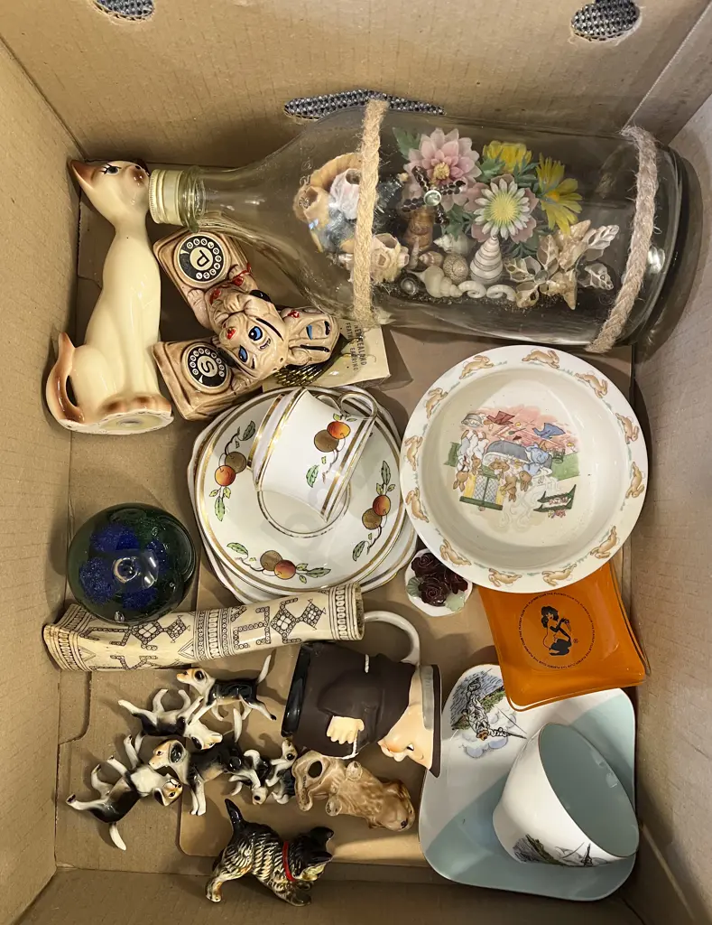 Two Boxes of Assorted Fancy China and Ornaments etc Image 1++