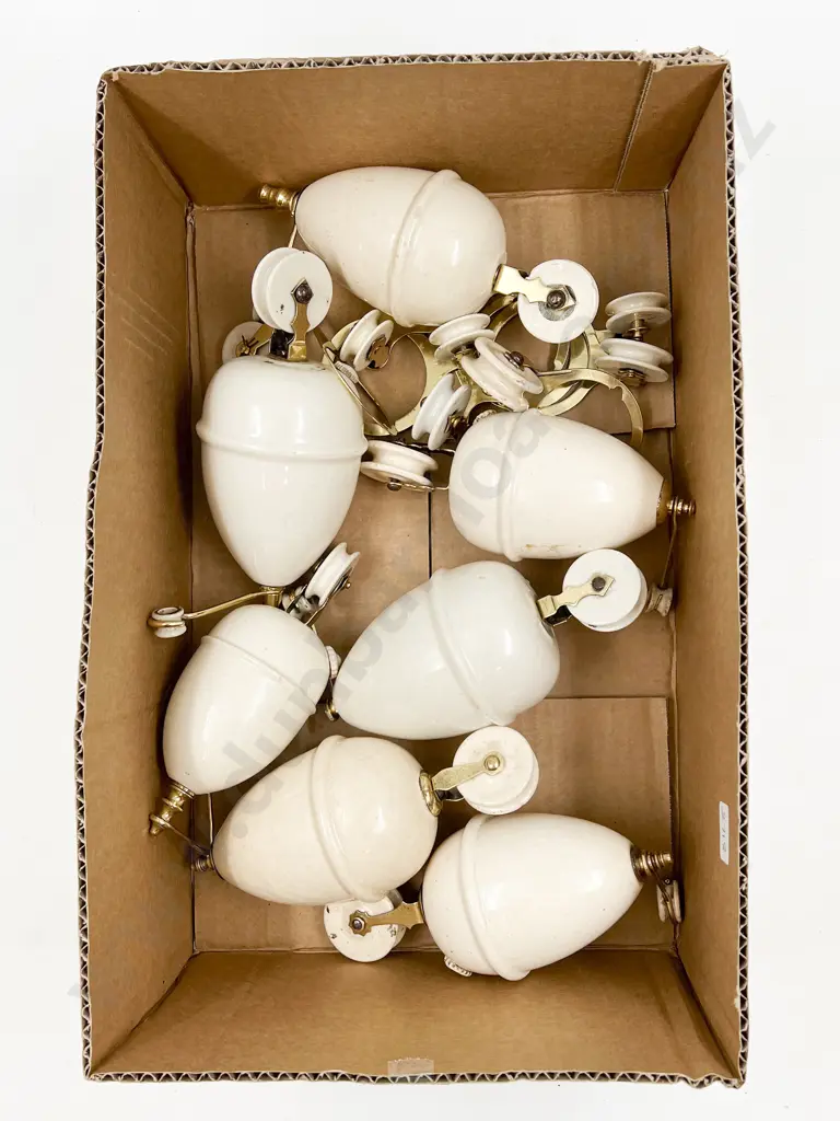 Box of Assorted Ceramic Pully Mechanisms Image 1++