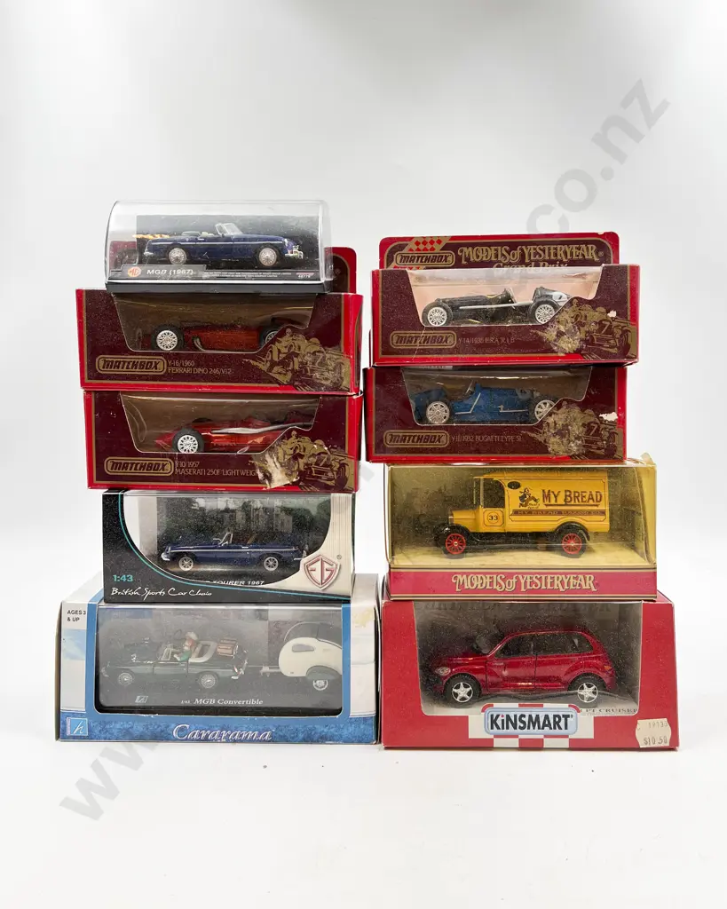 Nine Assorted Boxed Diecast Model Cars Image 1++